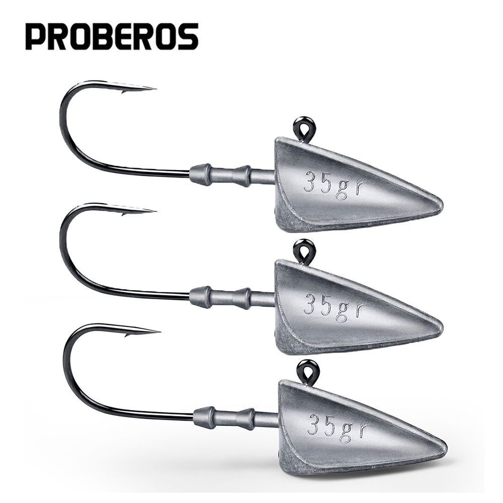 Fishing Hook Assortment - 5 個の三角形ジグヘッド釣りフック 7 グラム 10 グラム