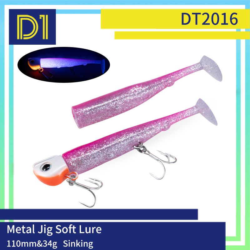 D1 110mm 34g シンキングメタルジグ ソフトフィッ - Fishing Hook Treble のレビューと価格
