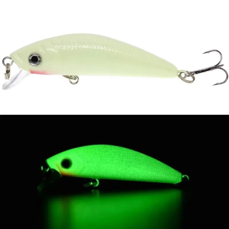 2 個 3D 発光夜釣り餌 7 センチメートル 8 グラム低 - Fishing Hook Treble のレビューと価格