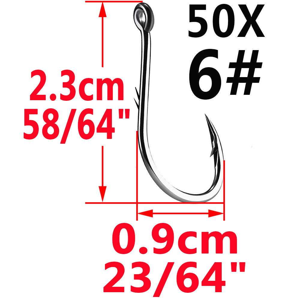 50個iseamaサークル鯉目釣りフックサイズ12 9 6  - Fishing Hook Assortment のレビューと価格