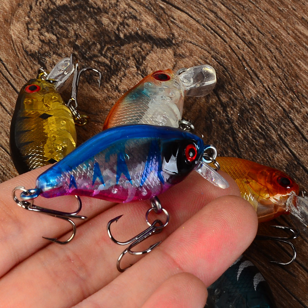5 個フローティングクランクベイト餌釣りルアーウォブラーカー - Fishing Hook Treble のレビューと価格