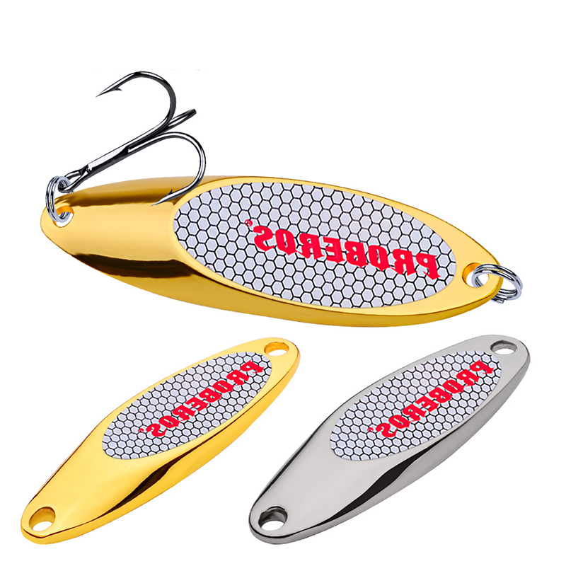 金属製フィッシングスプーンルアー 3g-60g キャスティン - Fishing Hook Treble のレビューと価格
