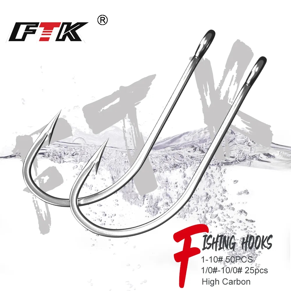 FTK フィッシングフック 1-10 # 50個1/0 #  - Fishing Hook Assortment のレビューと価格
