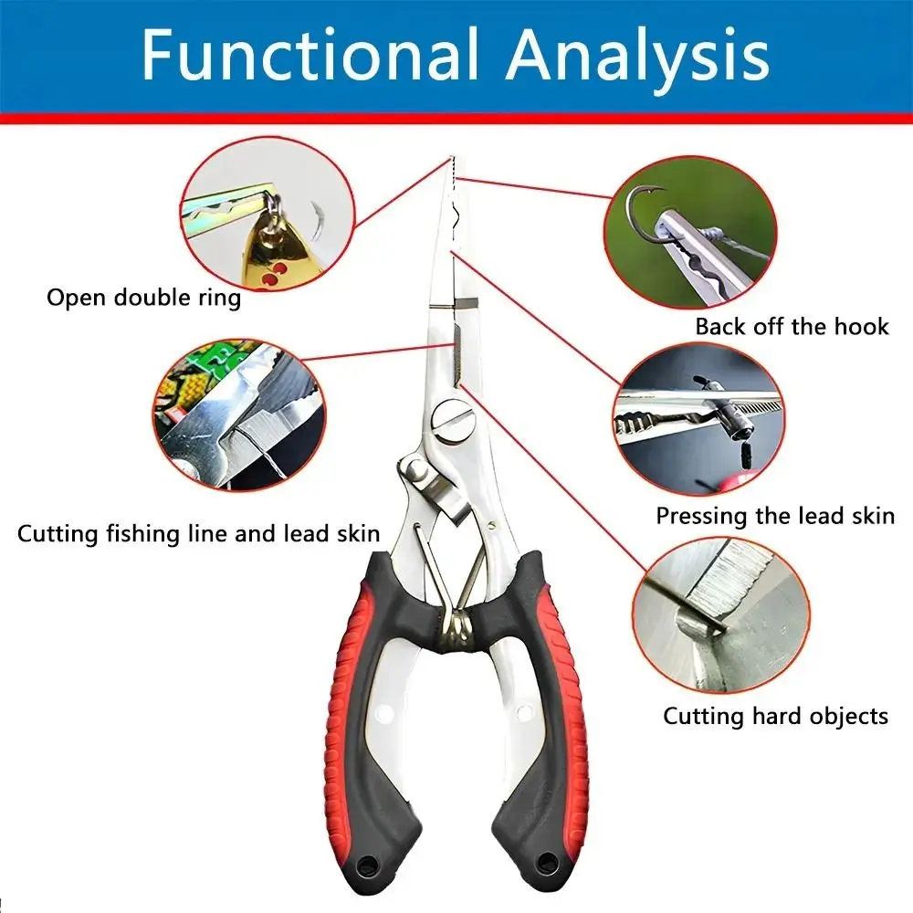 ステンレス製釣り用プライヤー、釣り針外し、耐塩水性、釣り用編 - Fishing Hook Remover のレビューと価格